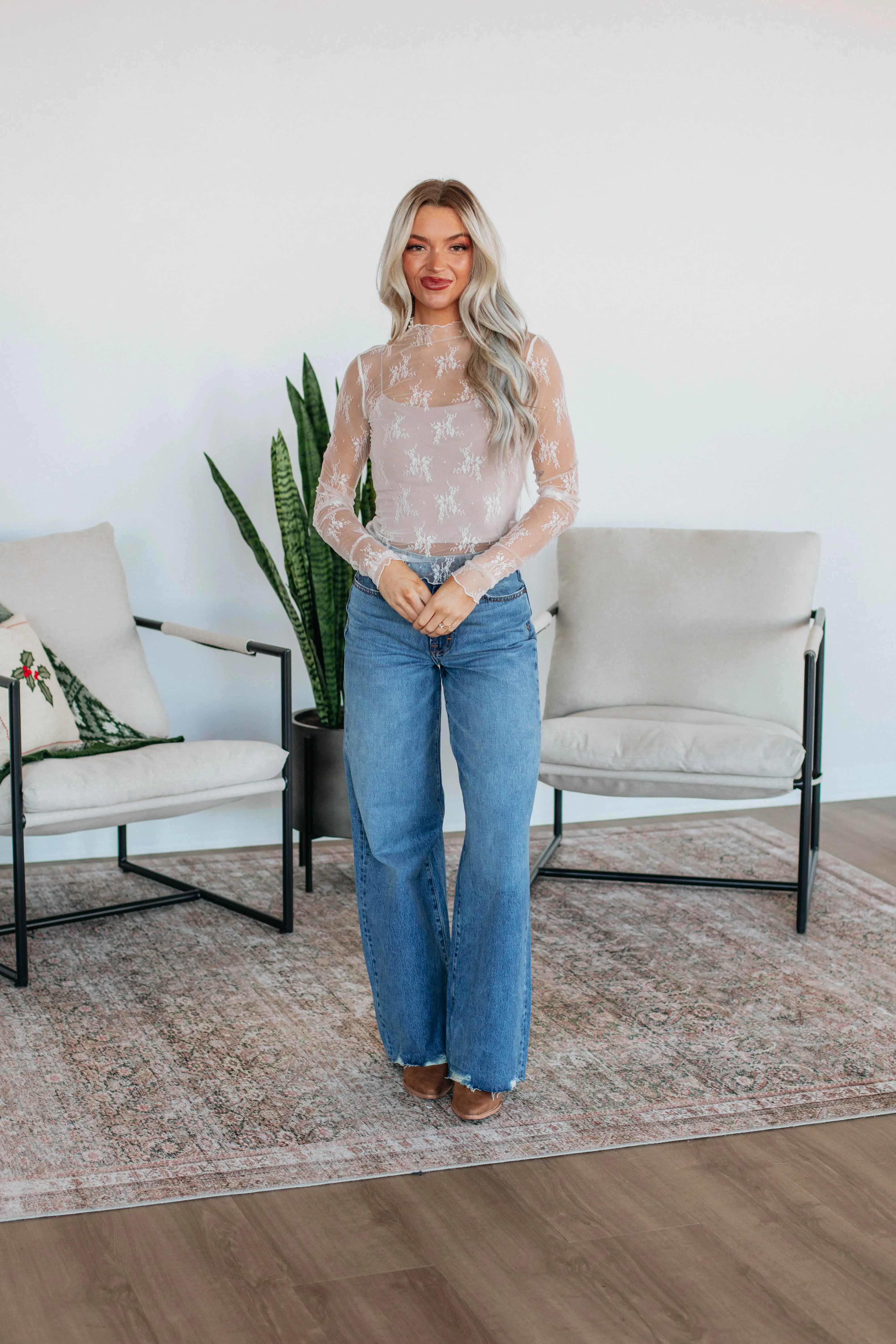 Asa Lace Top - Natural sold by Wild Oak Boutique product image thumbnail 2