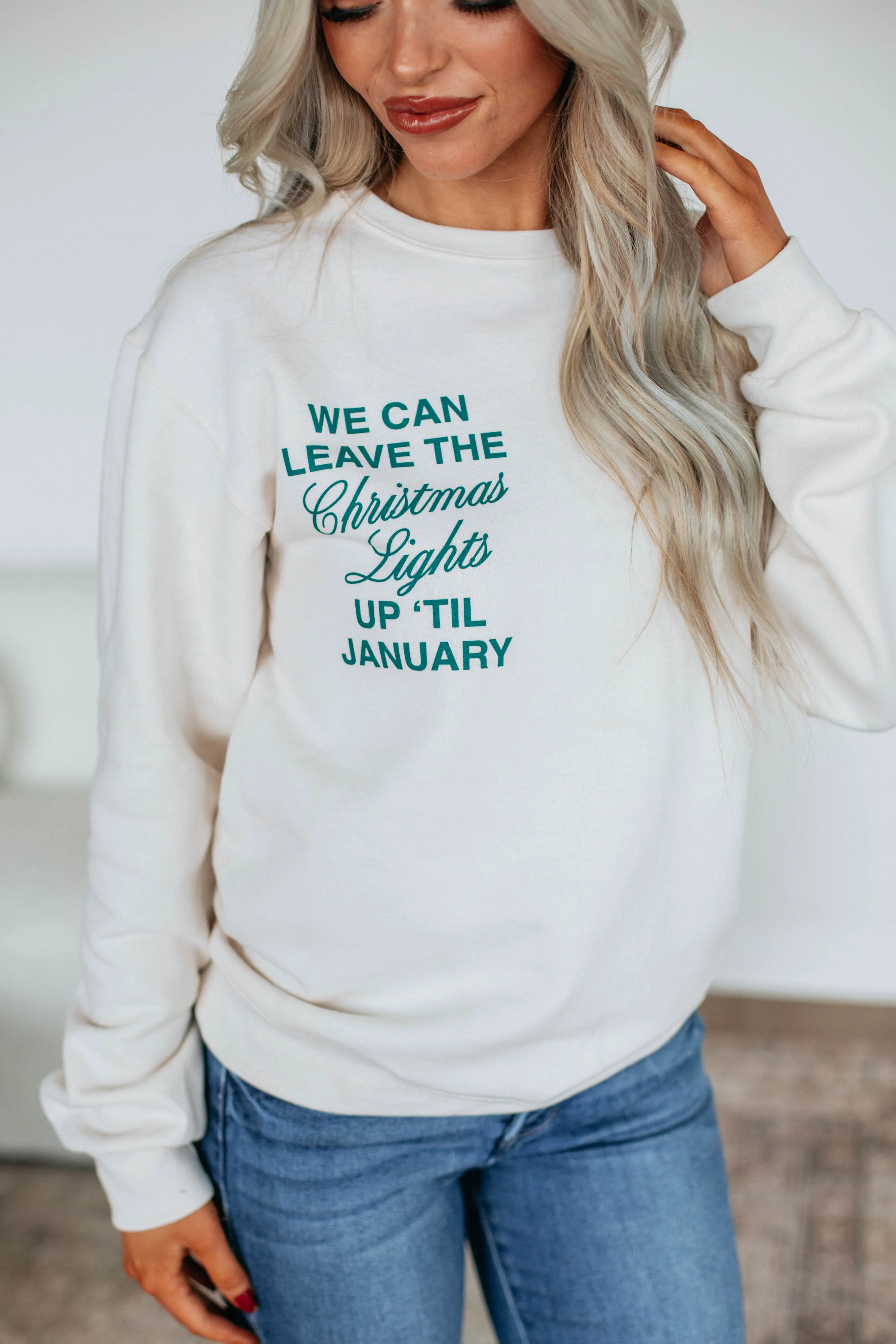 'Til January Crewneck sold by Wild Oak Boutique