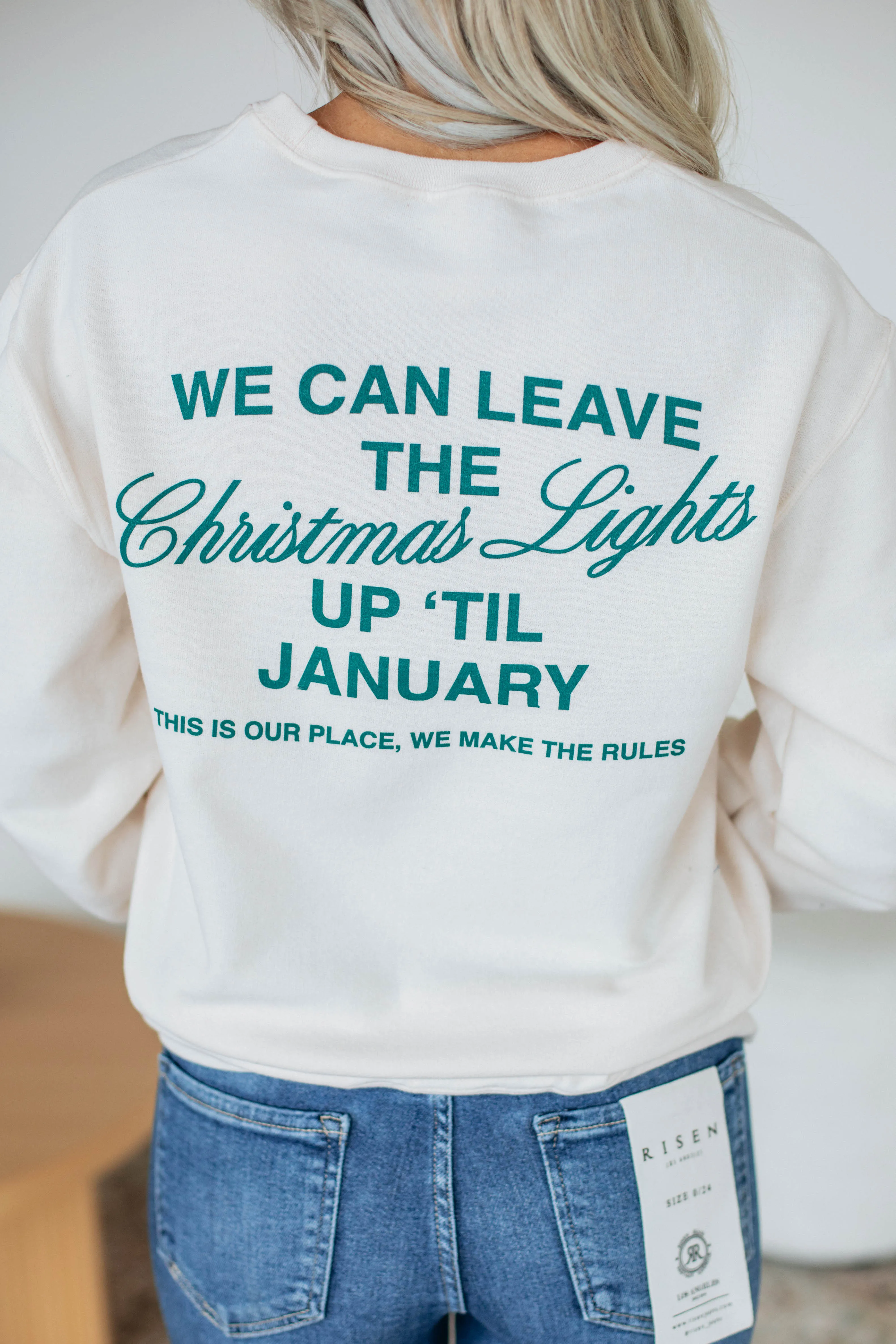 'Til January Crewneck sold by Wild Oak Boutique product image thumbnail 3