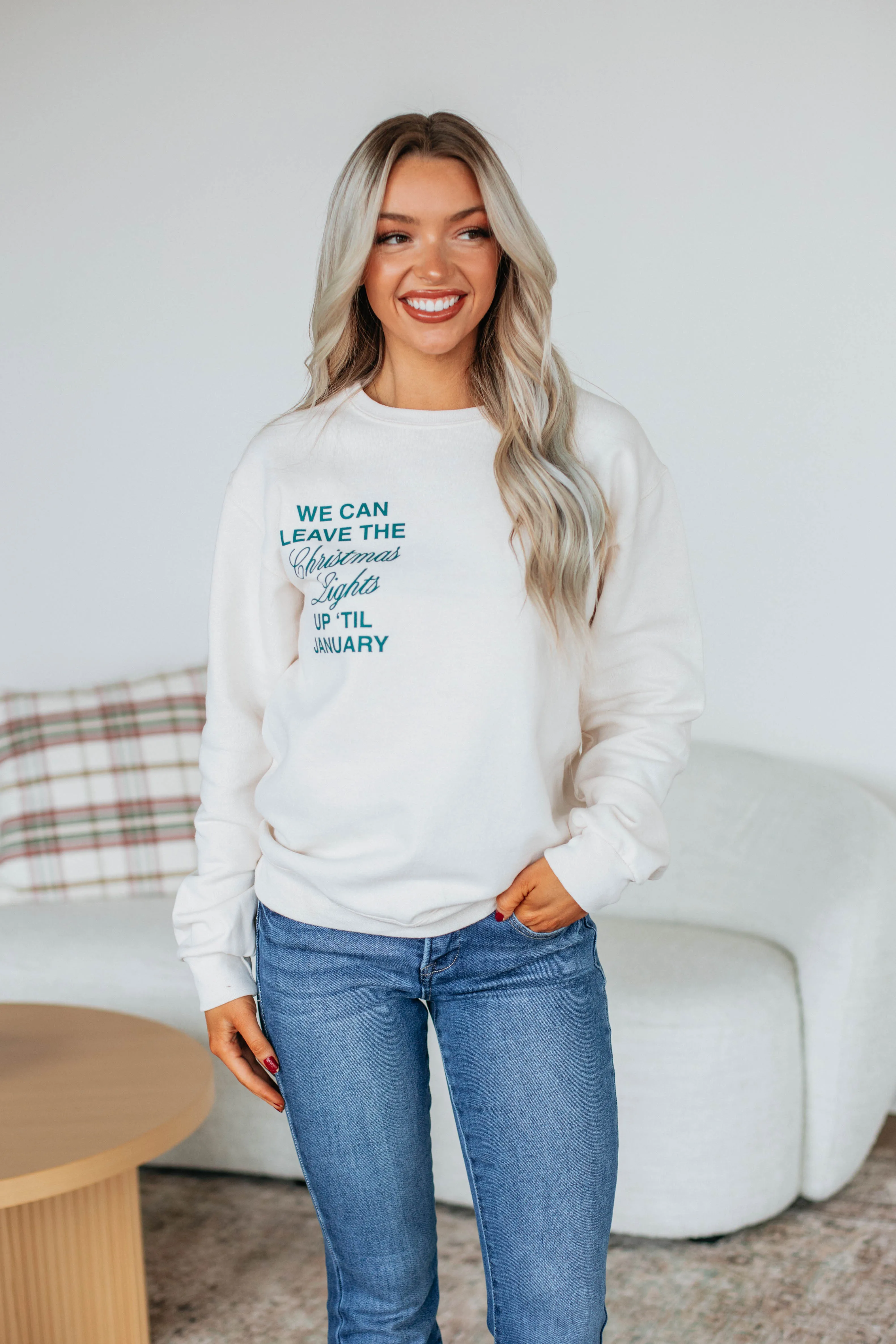 'Til January Crewneck sold by Wild Oak Boutique product image thumbnail 2