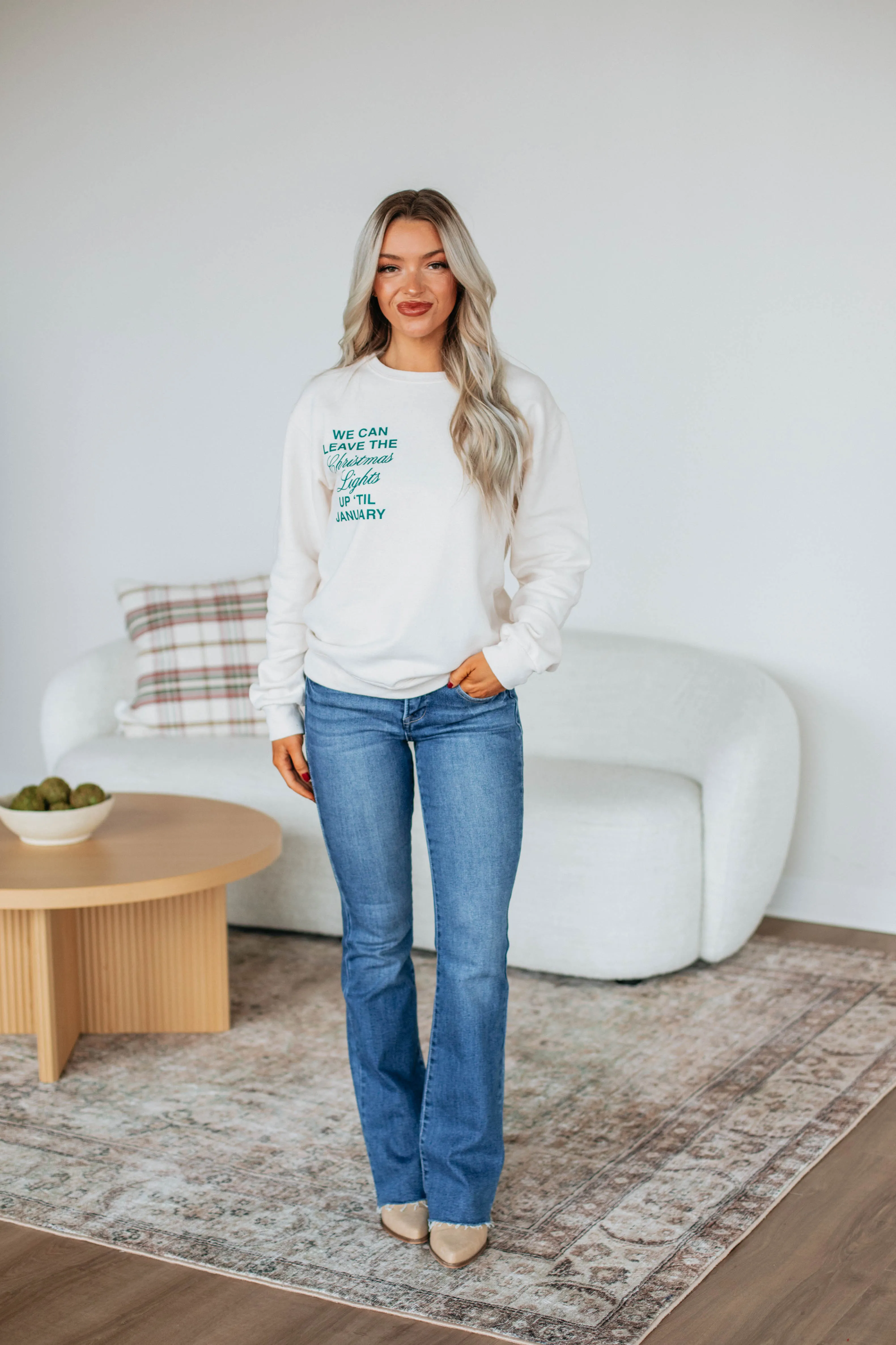 'Til January Crewneck sold by Wild Oak Boutique product image thumbnail 4