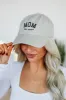 Mom Baseball Hat - Stone sold by Wild Oak Boutique