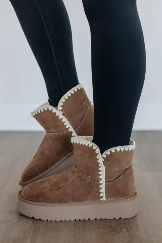Committed To Cozy Boots - Mocha sold by Wild Oak Boutique