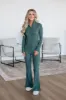 Rixie Ribbed Active Jacket - Spruce sold by Wild Oak Boutique