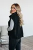 Verno Sherpa Vest - Black sold by Wild Oak Boutique