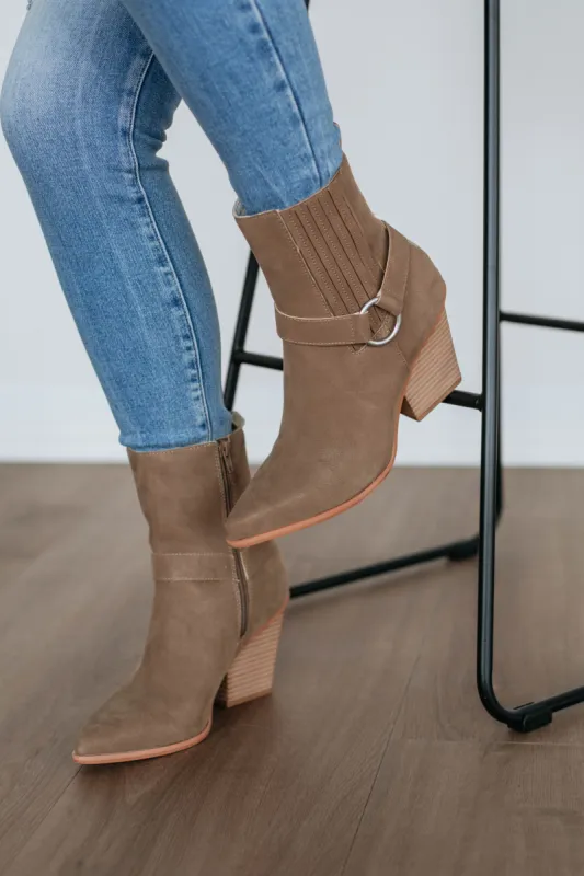 Reckless Attitude Boots - Dark Taupe sold by Wild Oak Boutique