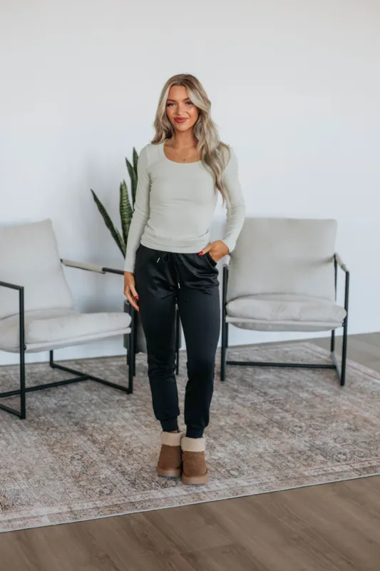 Zealand Lounge Joggers - Black sold by Wild Oak Boutique