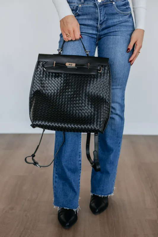 Inclined To Impress Woven Backpack sold by Wild Oak Boutique
