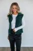 Cove Sherpa Vest - Jungle Green sold by Wild Oak Boutique