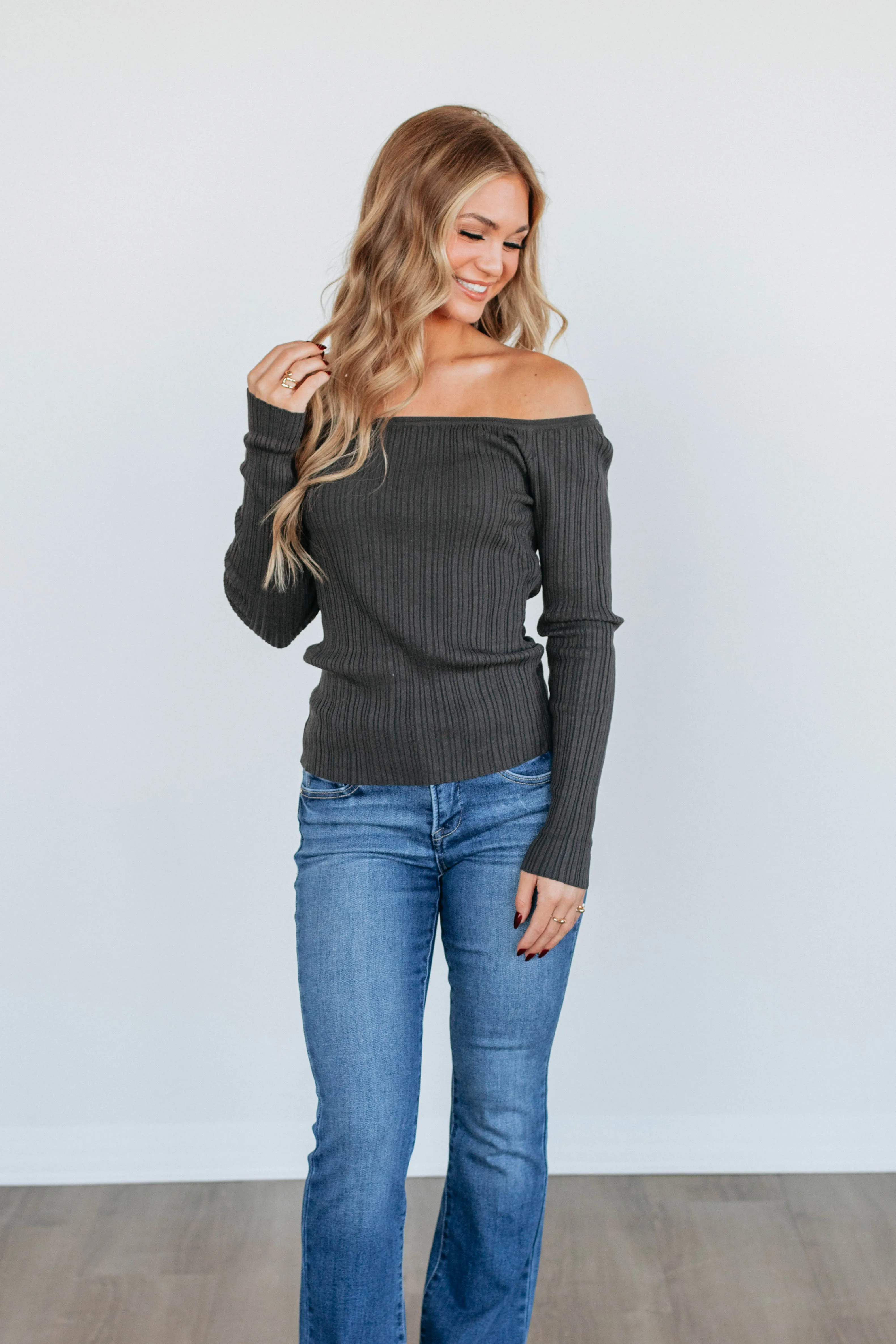 Loren Ribbed Top sold by Wild Oak Boutique product image thumbnail 4