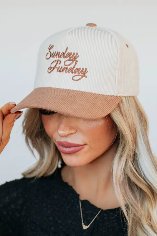 Sunday Funday Corduroy Hat - Tan sold by Wild Oak Boutique