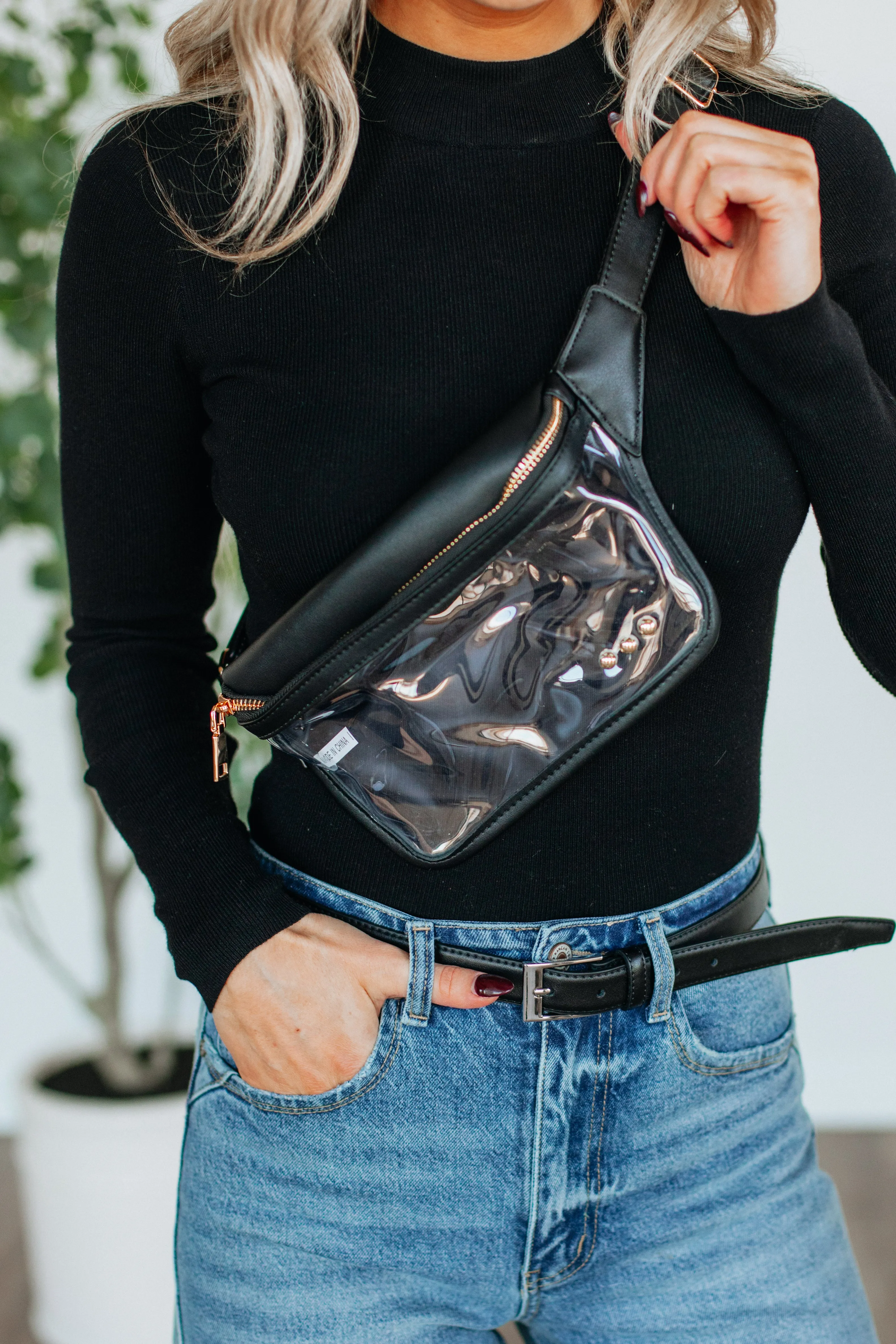 Only The Essentials Bum Bag - Black sold by Wild Oak Boutique