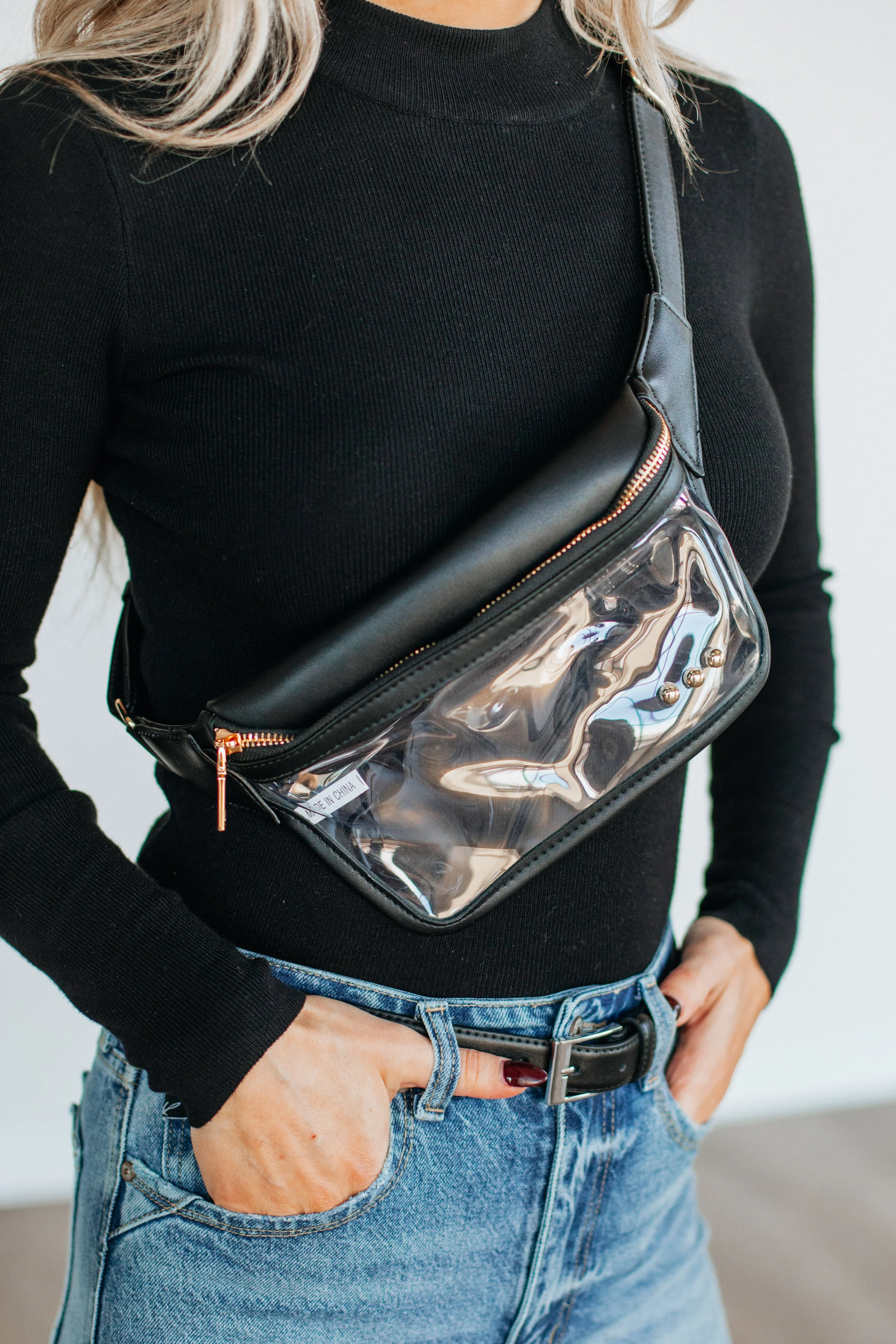 Only The Essentials Bum Bag - Black sold by Wild Oak Boutique product image thumbnail 4