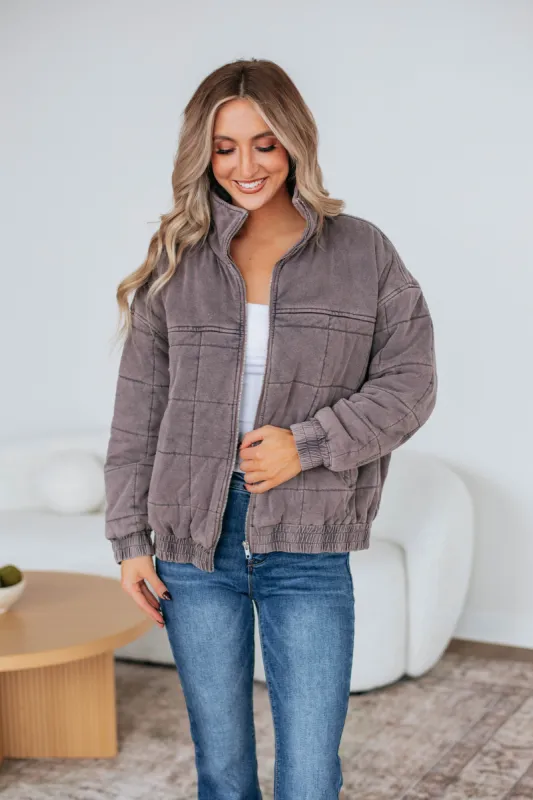 Jaida Quitled Jacket sold by Wild Oak Boutique