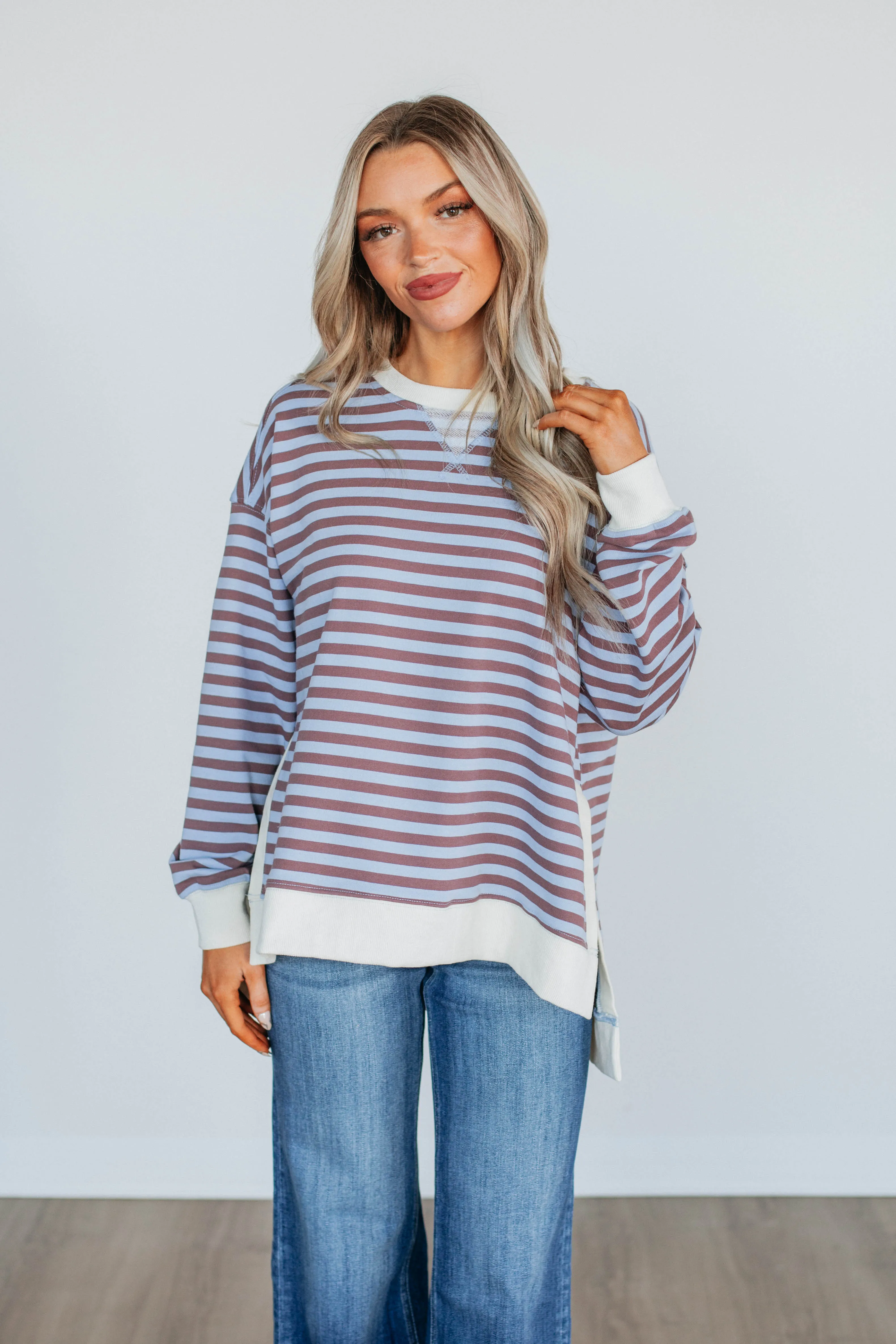 Tinsley Striped Top sold by Wild Oak Boutique