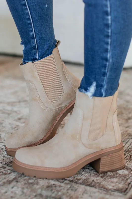 Making My Choice Boots - Sand sold by Wild Oak Boutique
