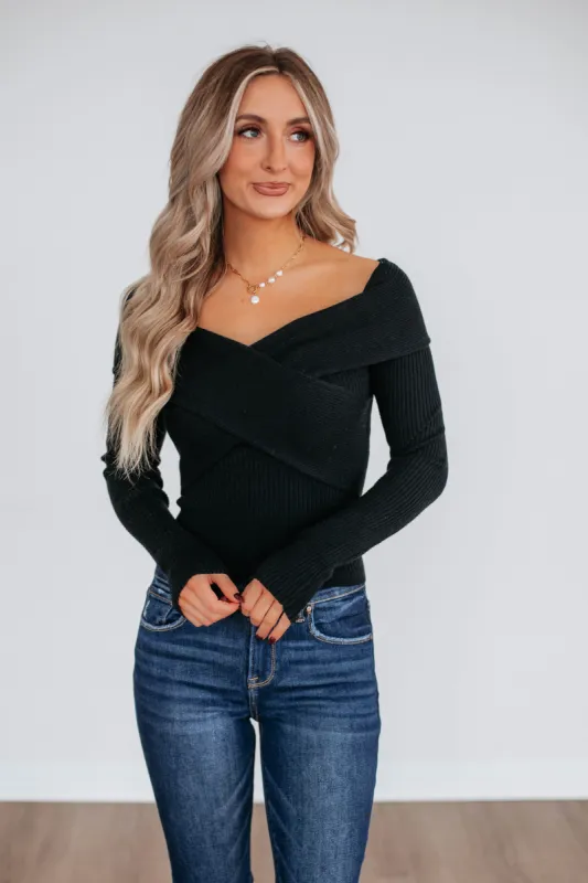 Tell Me About It Top - Black sold by Wild Oak Boutique
