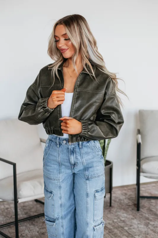 Dominique KanCan Bomber Jacket sold by Wild Oak Boutique