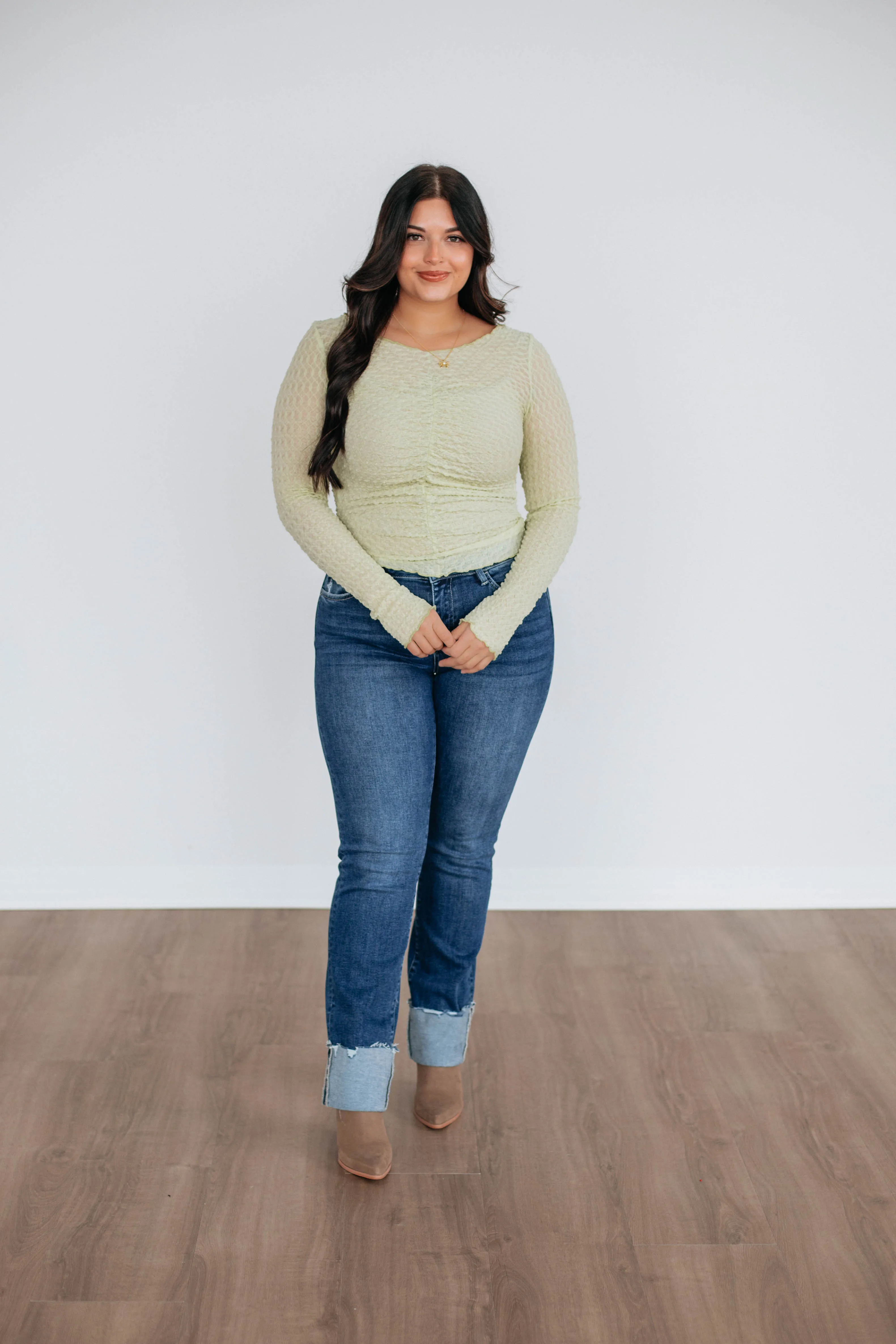 Felicity Top - Green Tea sold by Wild Oak Boutique product image thumbnail 3