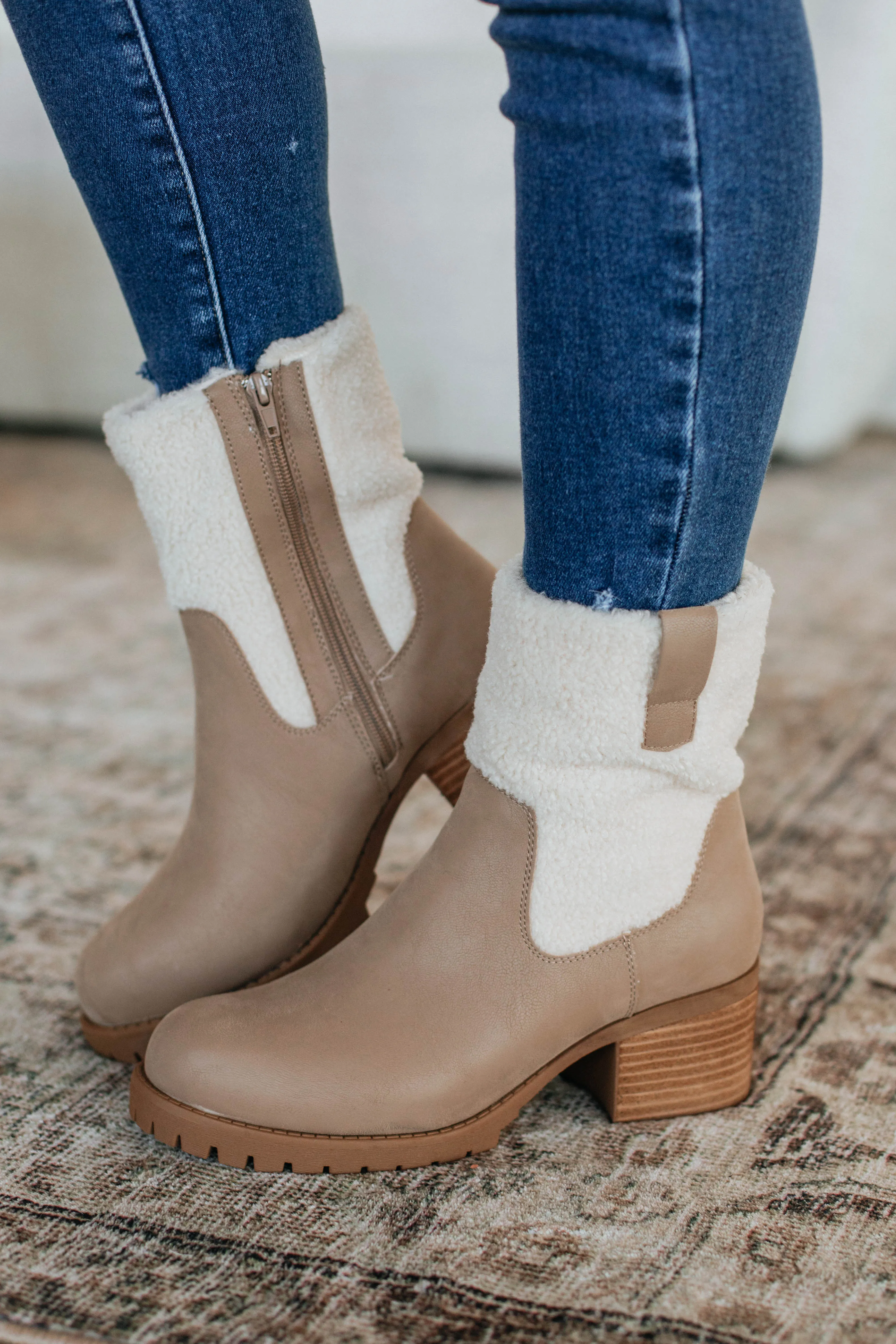 Thinking It Over Boots - Taupe sold by Wild Oak Boutique