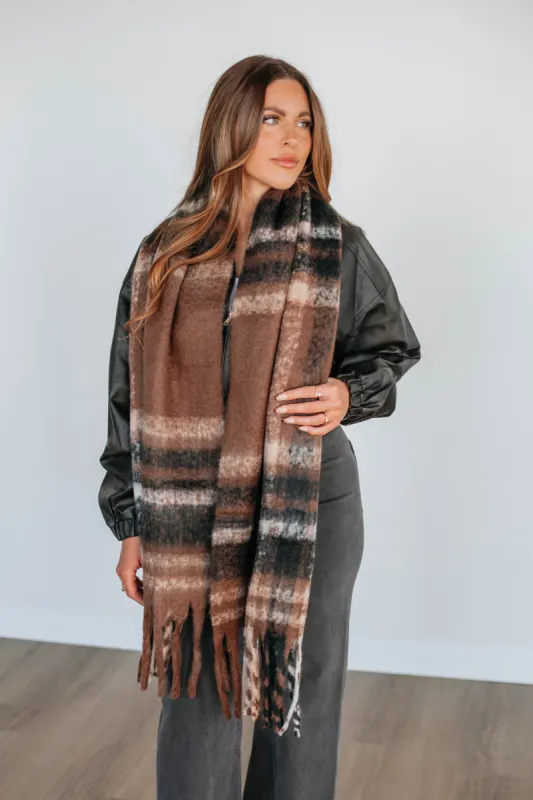 Effortless Trendsetter Plaid Scarf sold by Wild Oak Boutique