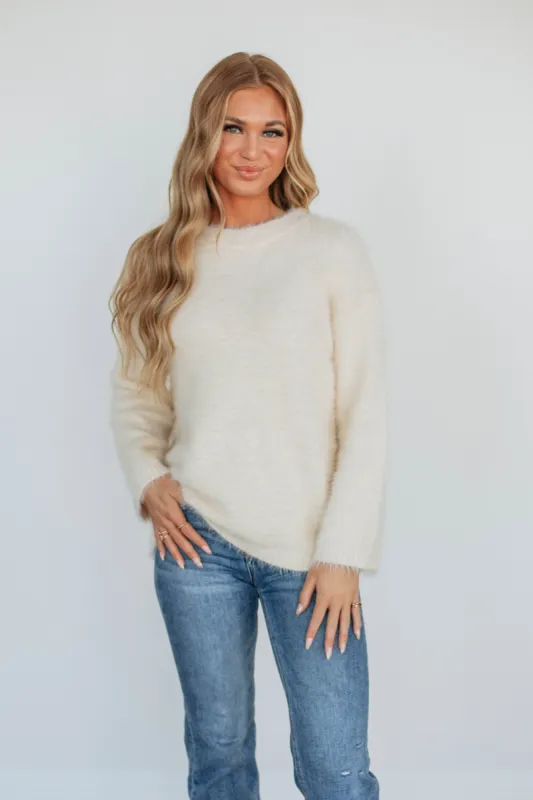 Everly Sweater - Cream sold by Wild Oak Boutique