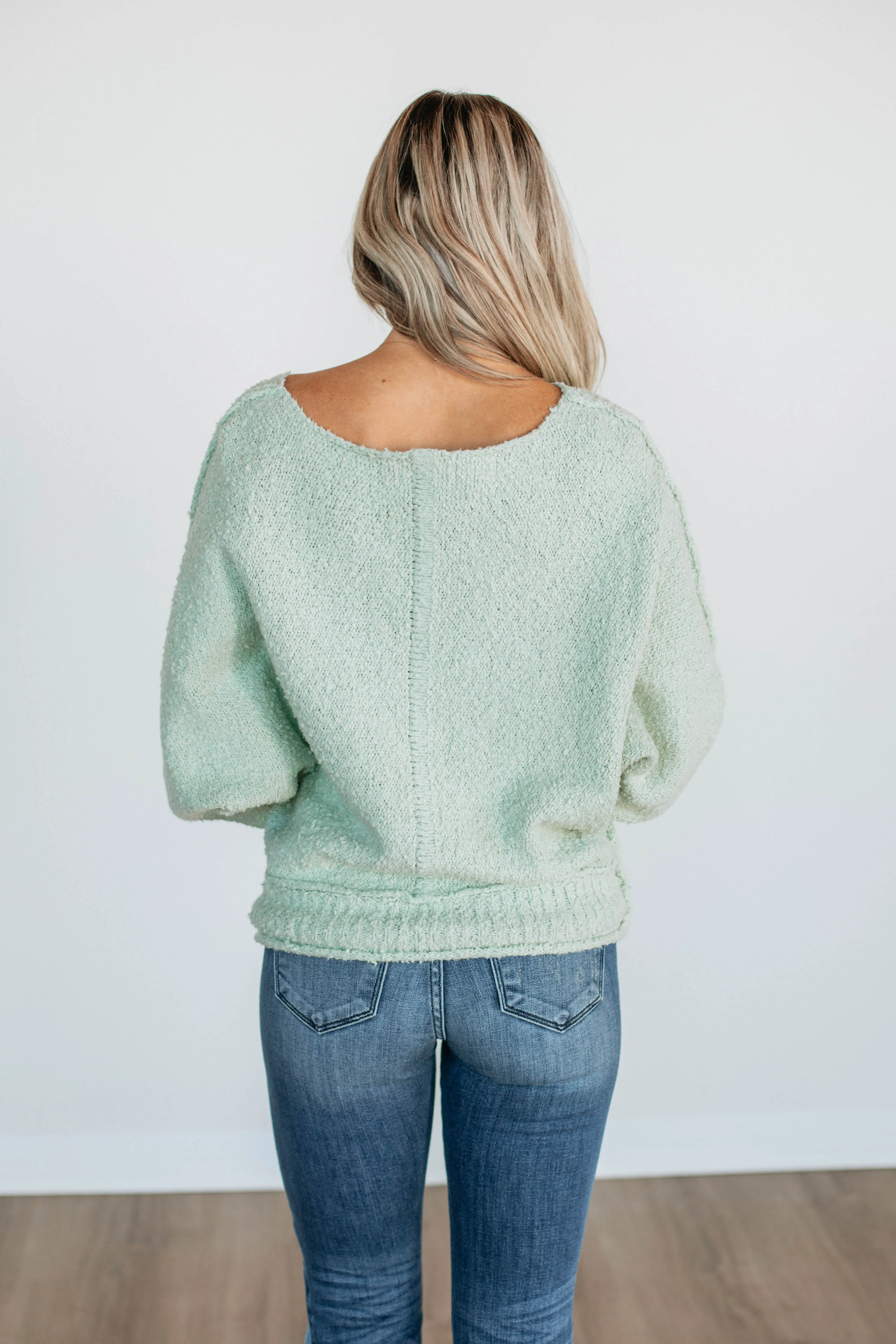 Haven Sweater - Dusty Mint sold by Wild Oak Boutique product image thumbnail 5