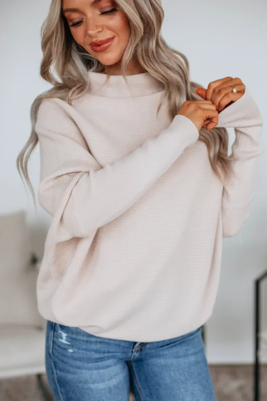 Gretchen Dolman Sweater - Natural sold by Wild Oak Boutique