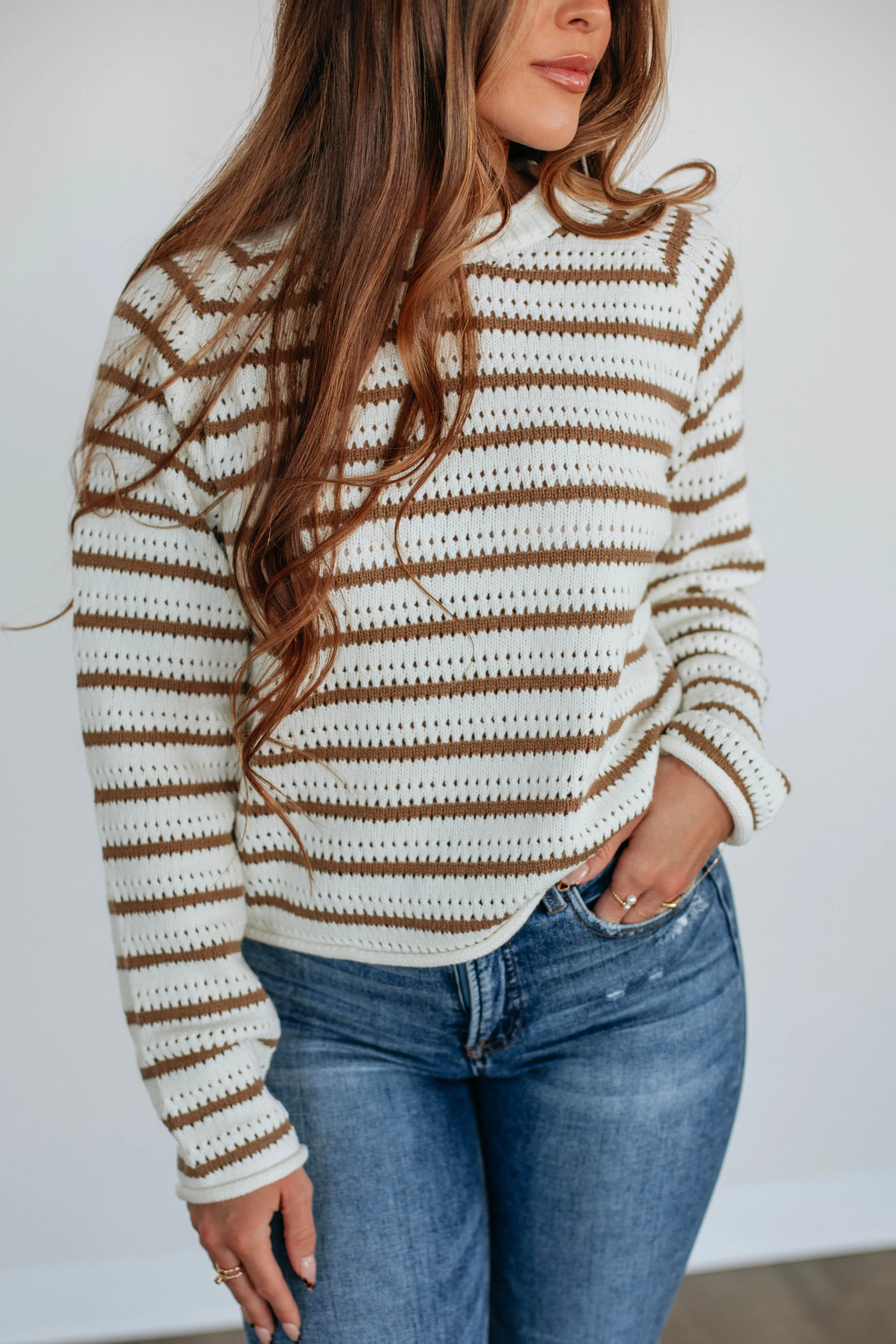 Jonita Striped Sweater sold by Wild Oak Boutique product image thumbnail 2