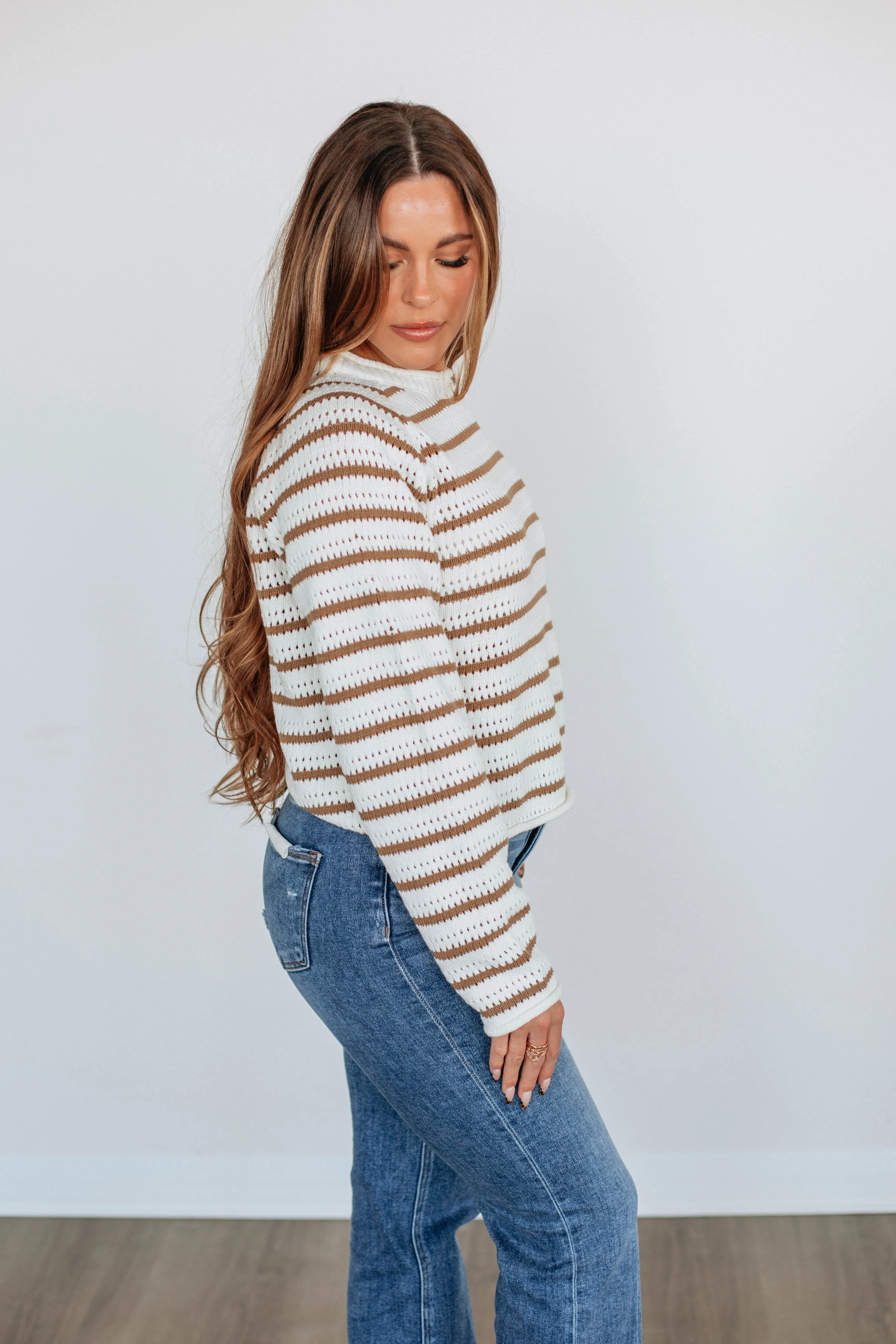 Jonita Striped Sweater sold by Wild Oak Boutique product image thumbnail 4