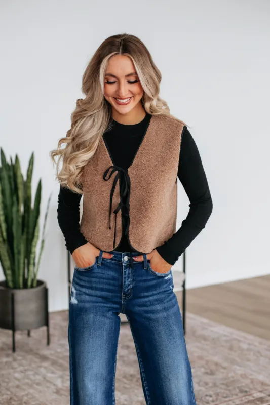 Delenia Fleece Vest sold by Wild Oak Boutique