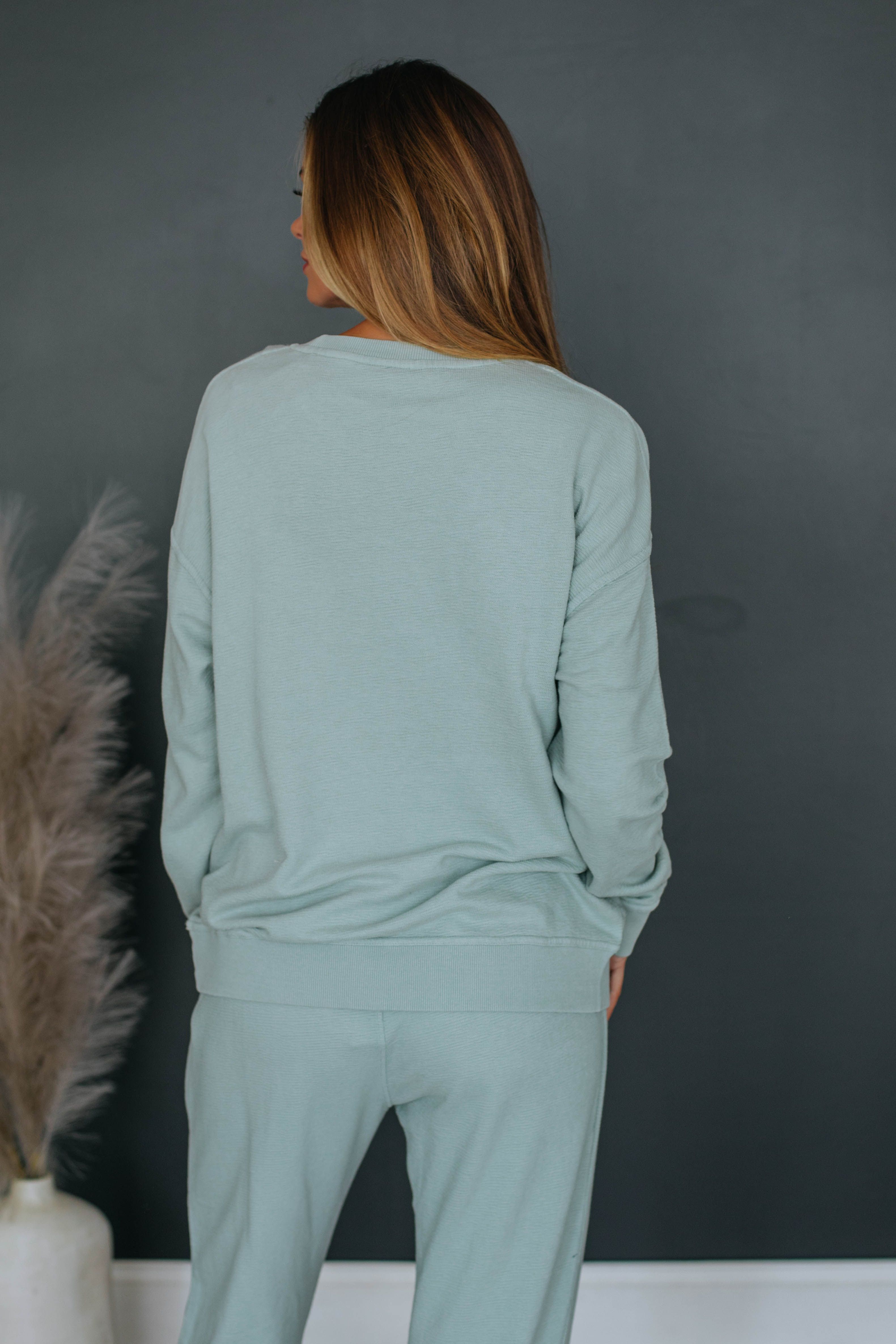 Trinity Crewneck - Sage sold by Wild Oak Boutique product image thumbnail 3