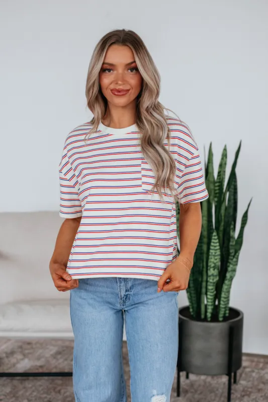 Kjerstin Striped Top sold by Wild Oak Boutique