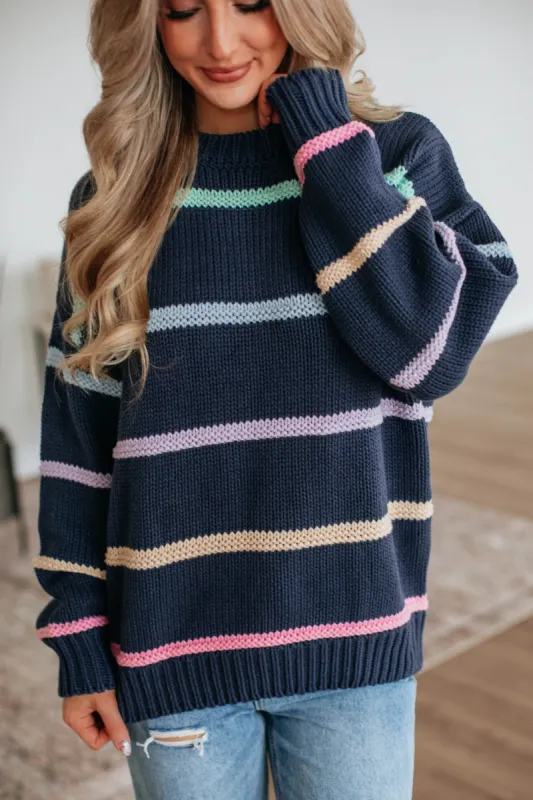 Annalisa Striped Sweater made by Le Lis
