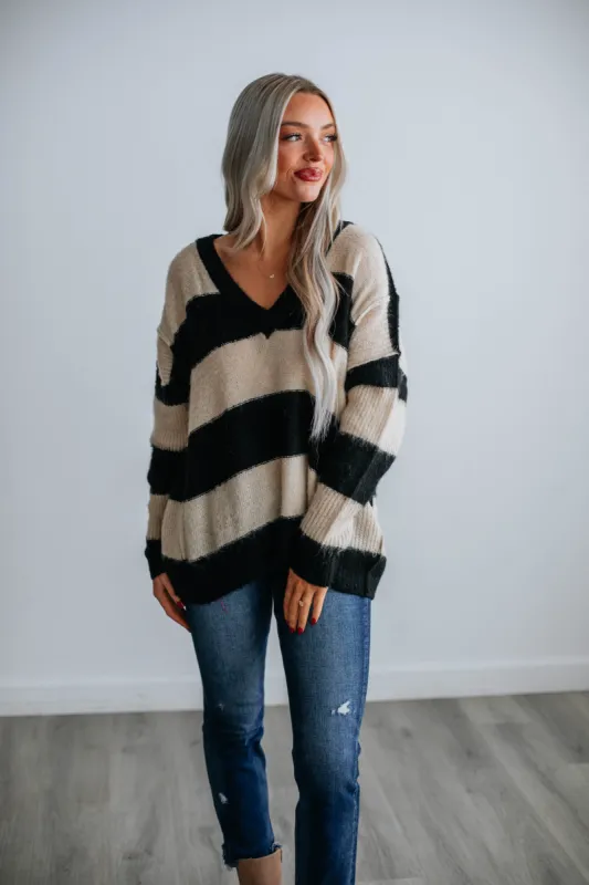 Maddox Lightweight Sweater - Black sold by Wild Oak Boutique