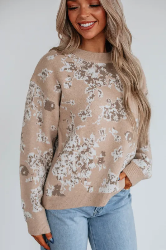 Adele Floral Sweater sold by Wild Oak Boutique