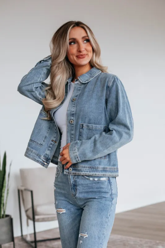 Burke Denim Jacket sold by Wild Oak Boutique