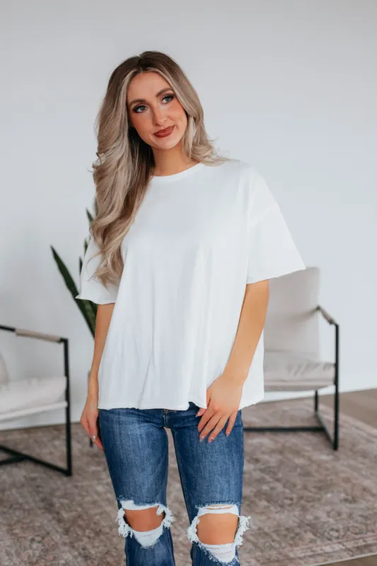 Rover Oversized Tee - Ivory sold by Wild Oak Boutique