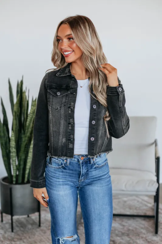 Jordie Risen Denim Jacket - Vintage Black sold by Wild Oak Boutique