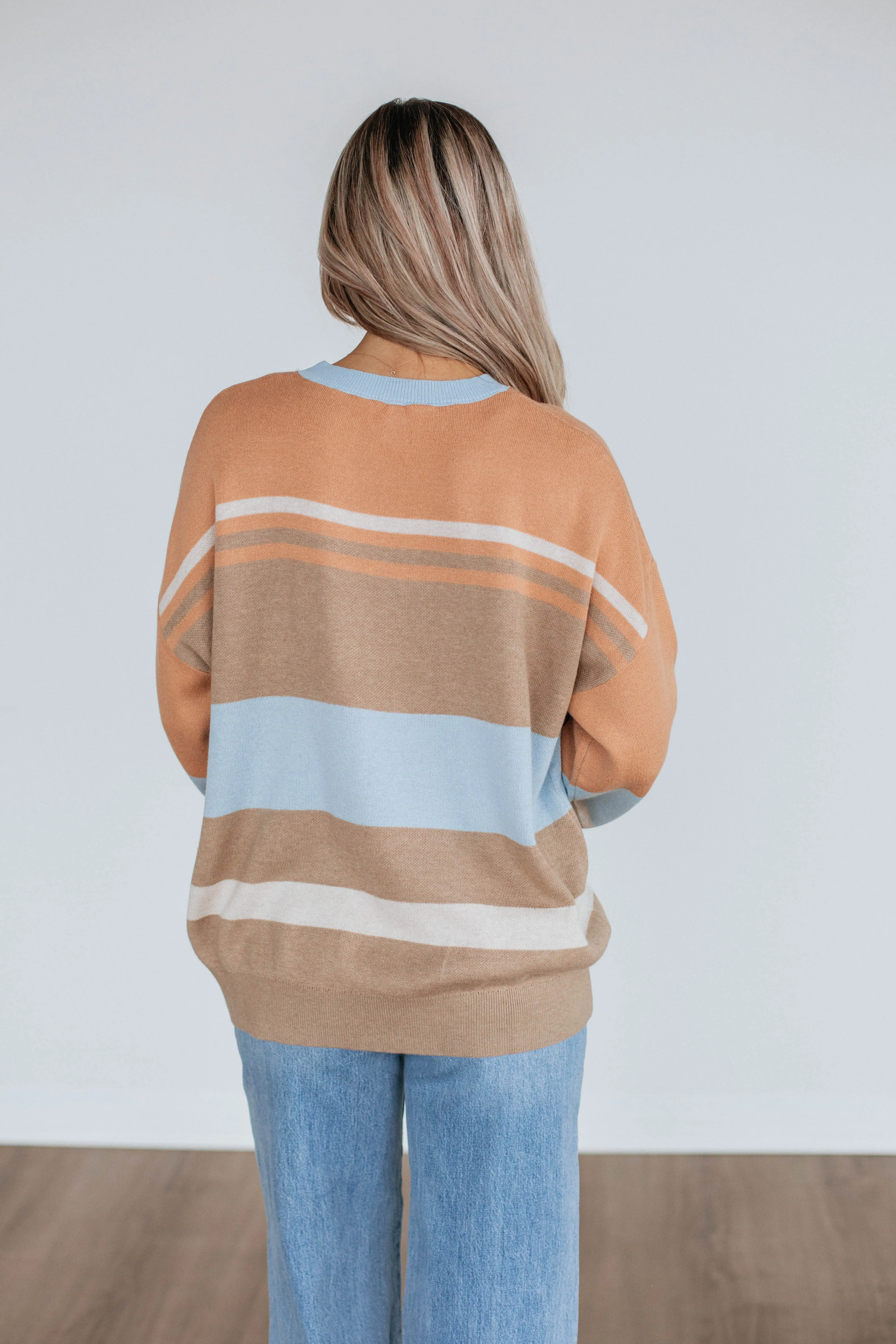 Nima Colorblock Sweater - Mocha Mix sold by Wild Oak Boutique product image thumbnail 5