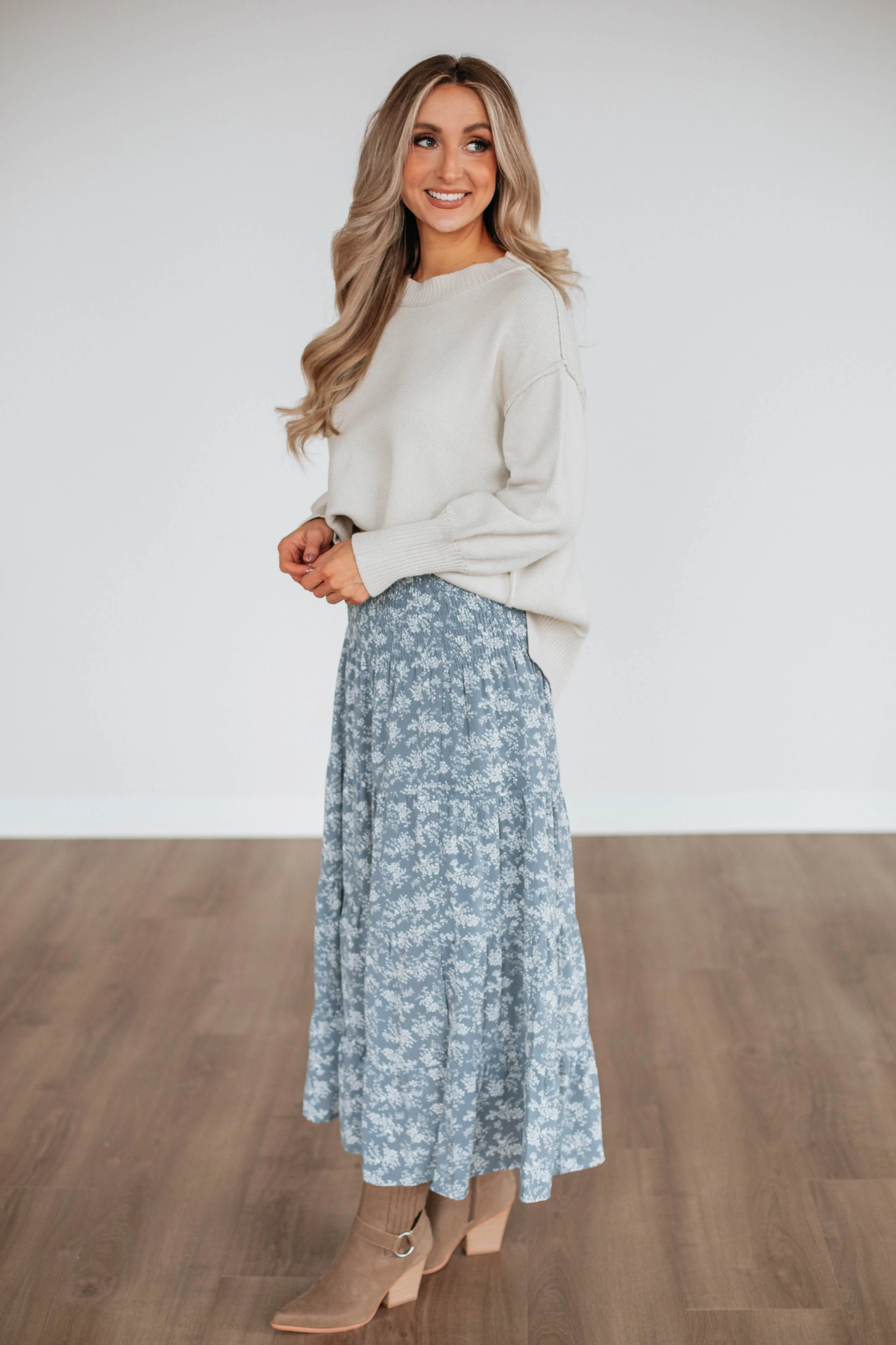 Faya Floral Skirt sold by Wild Oak Boutique product image thumbnail 2