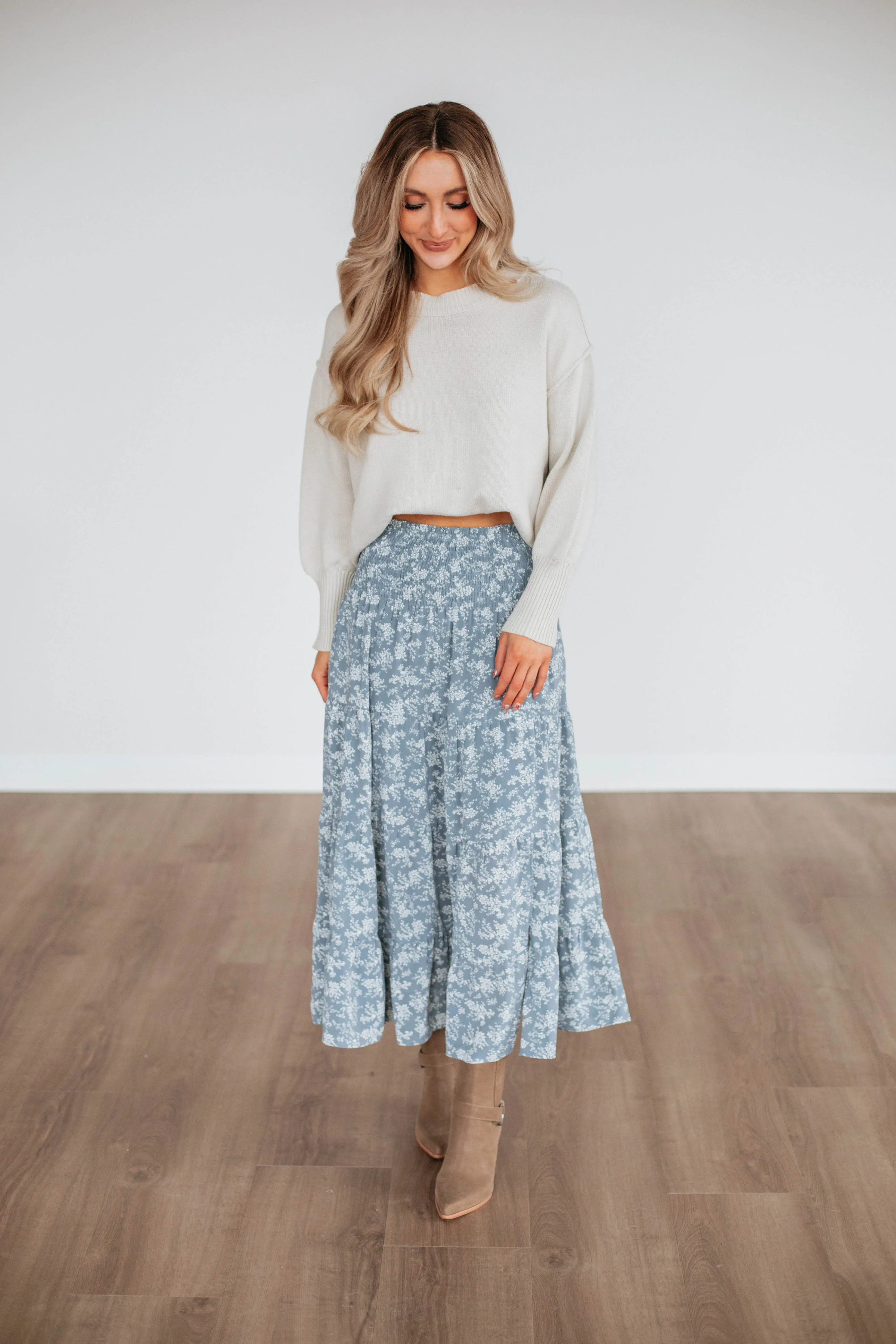 Faya Floral Skirt sold by Wild Oak Boutique product image thumbnail 3