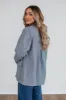 Harlan Striped Denim Jacket - Light Wash sold by Wild Oak Boutique