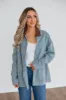Harlan Striped Denim Jacket - Light Wash sold by Wild Oak Boutique