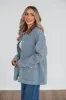 Harlan Striped Denim Jacket - Light Wash sold by Wild Oak Boutique