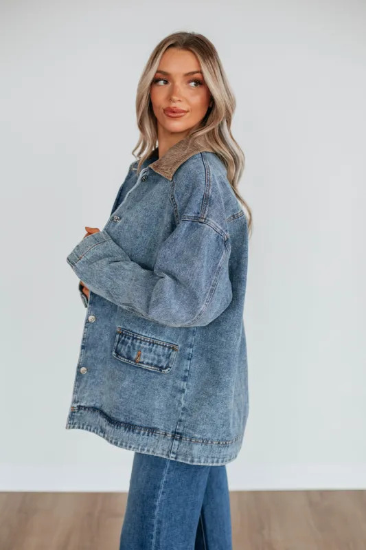 Harlan Denim Jacket - Medium Wash sold by Wild Oak Boutique