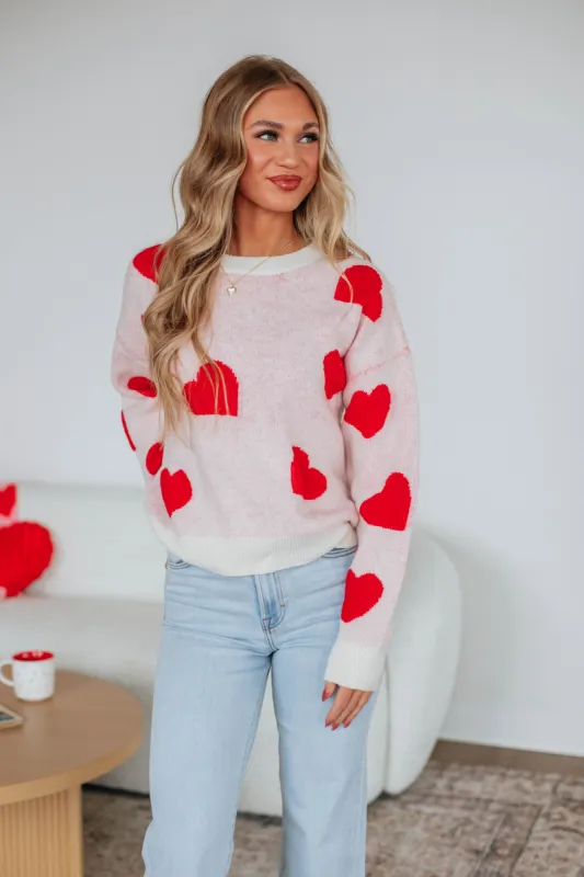 Feeling The Love Sweater sold by Wild Oak Boutique