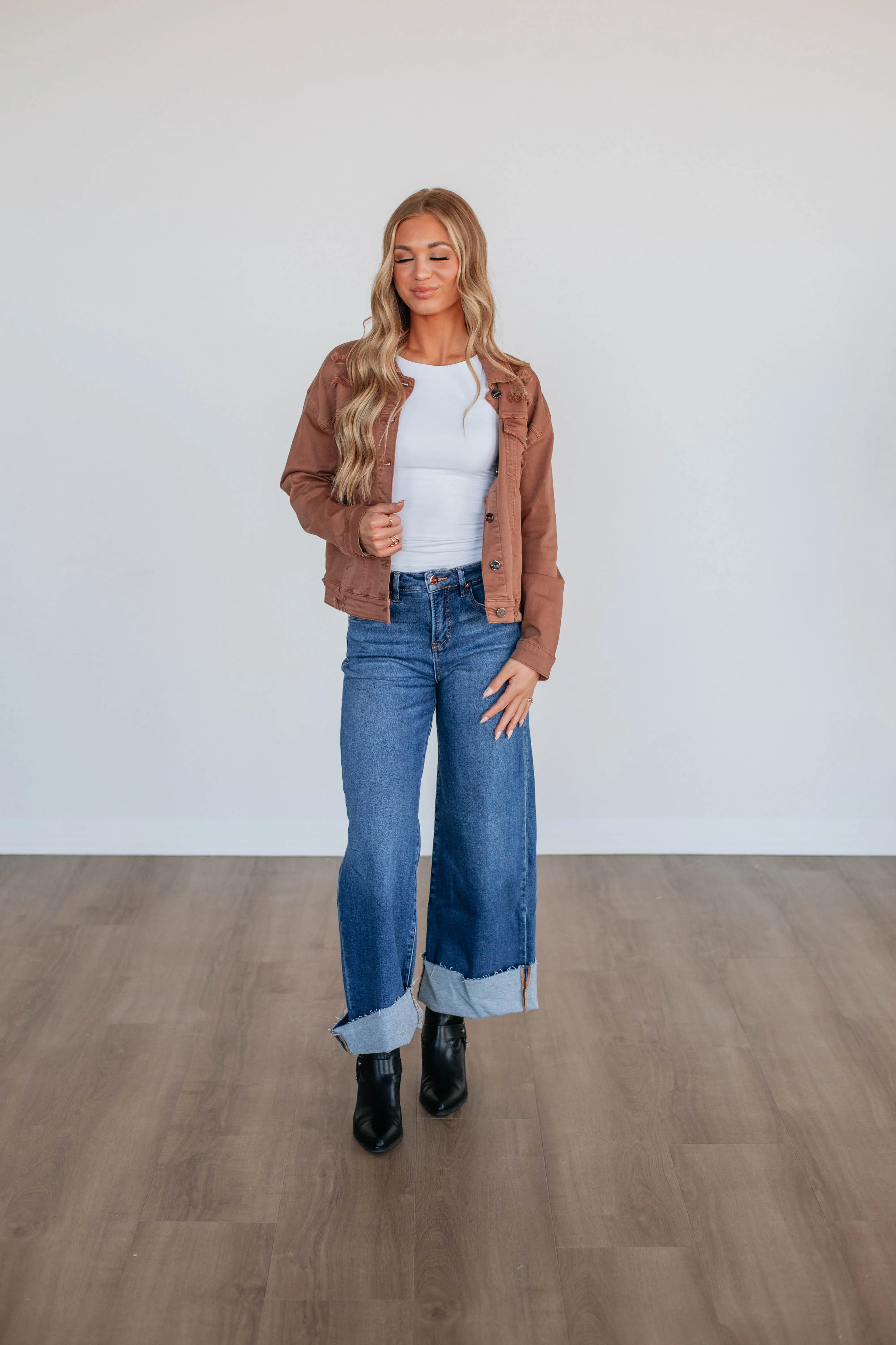 Piper Risen Denim Jacket sold by Wild Oak Boutique product image thumbnail 3
