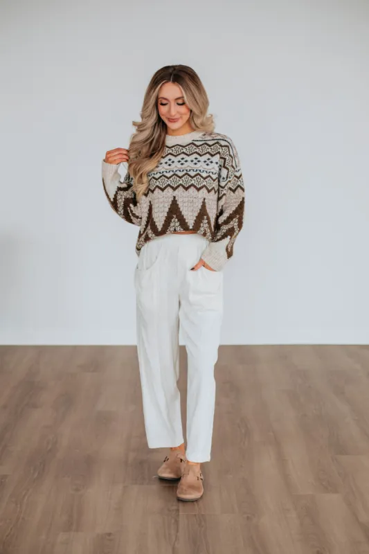Pierra Linen Pants - Oatmeal sold by Wild Oak Boutique