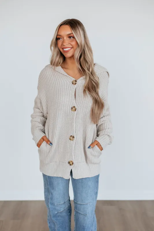 Moriah Knit Cardigan - Ecru sold by Wild Oak Boutique